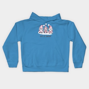 Let It Snow Gnome Design Kids Hoodie